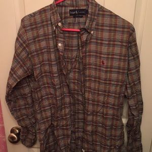 Men plaid ralph lauren button down